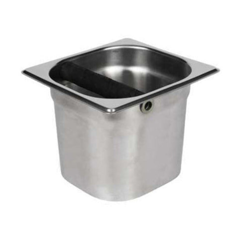 SCD-5 Winco 7" x 6" x 5" Stainless Steel Coffee Knock Box