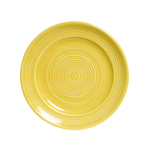 Tuxton China CSA-074 Concentrix 7-1/2" Saffron Wide Rim China Plate