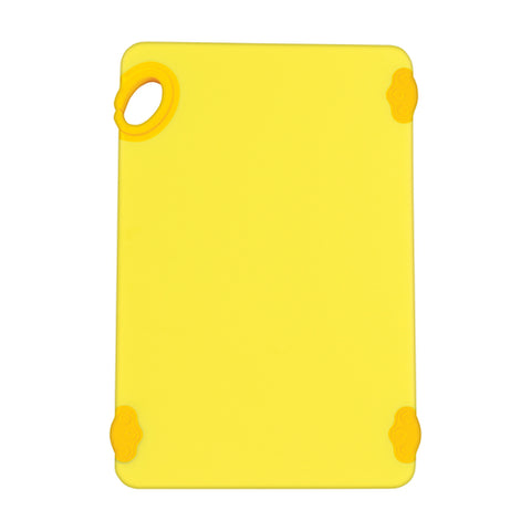 Winco CBK-1218YL STATIK Board Yellow Polyethylene Cutting Board, 12" x 18"