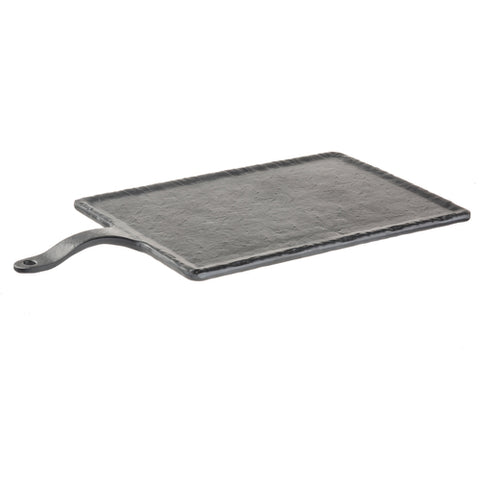 TableCraft MSP4520 Frostone 13" x 8 3/4" Rectangular Faux Slate Melamine Serving Paddle