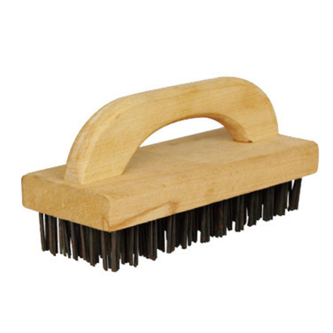 Winco BR-9 Butcher Block Brush with Steel Bristles