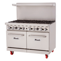 C-RO8-LP Migali 48" 8-Burner Range w/ (2) Ovens - LP-Migali Industries