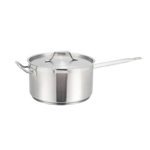 SSSP-10 Winco 10 Qt. Stainless Steel Sauce Pan w/ Lid-WINCO