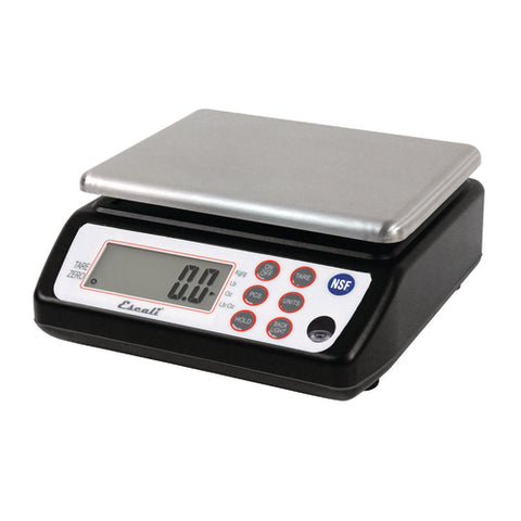 San Jamar SCDG33BK Square Professional Digital Scale, 33 lb, Black