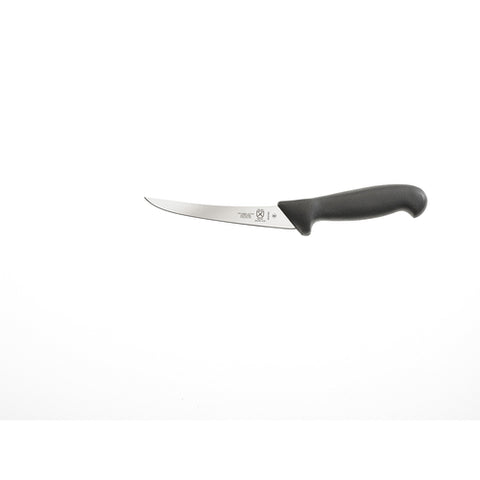 Mercer Culinary M13704 BPX 5.9 in. Semi-Flexible Curved Boning Knife with Black Glass-Reinforced Nylon Handle