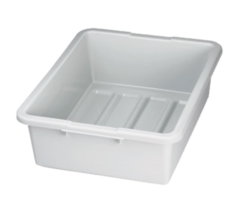 1557G Tablecraft 22" x 16" x 7" Gray Heavy-Duty Bus Box