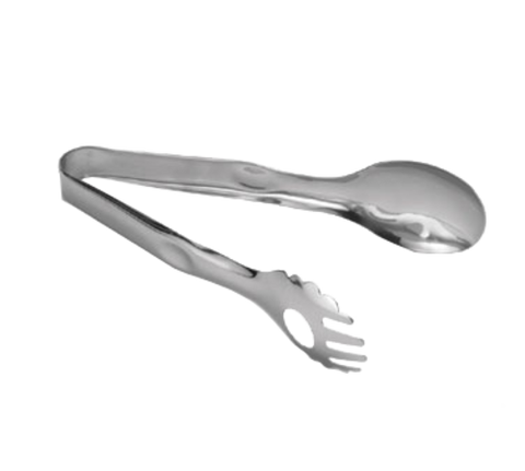 TableCraft Products 4402 8-3/4" Stainless Steel Fork and Spoon Serving Tongs