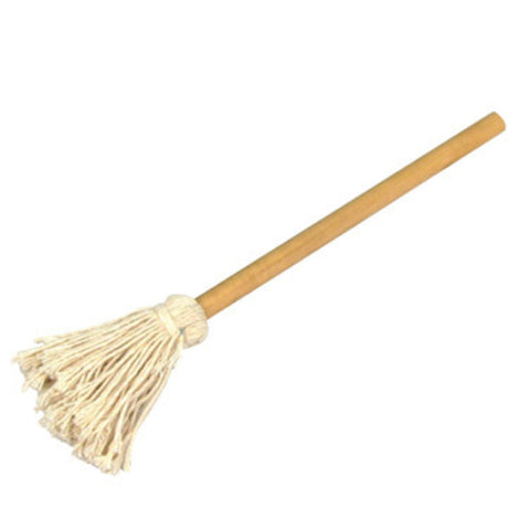 Winco OM-13 13-Inch Oil Mop Basting Brush with Wooden Handle