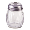 G-108 Winco 6 Oz. Perfoarted Glass Cheese Shaker w/ Handle-WINCO