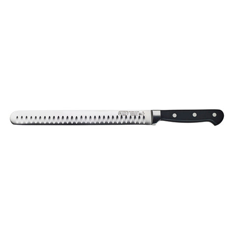 KFP-102 Winco 10" Granton Edge Fish/Roast Slicer Knife w/ Ergonomic Plastic Handle