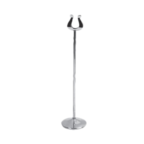 Thunder Group SLMH012 Stainless Steel Harp Style Menu Card Holder Stand, 12 in.