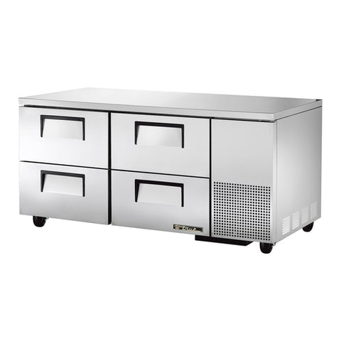 True Manufacturing TUC-67D-4-HC 67" Undercounter Refrigerator with 4 Drawers and Hydrocarbon Refrigerant