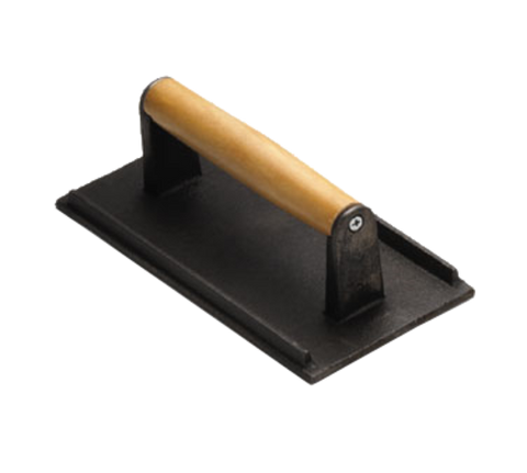 TableCraft Products 3033 Cast Iron Steak Weight with Wood Handle