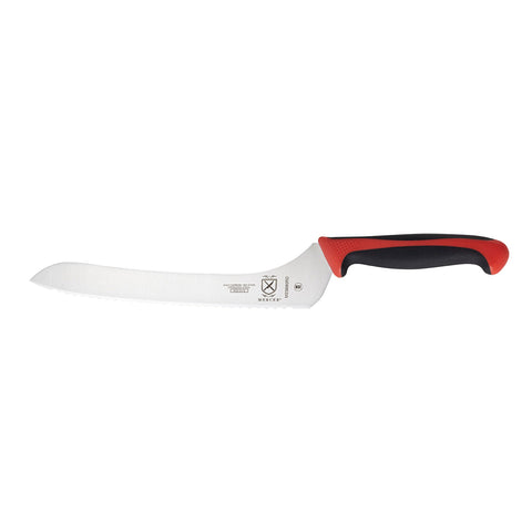 Mercer Culinary M23890RD Millennia Colors 9" Offset Serrated Edge Bread/Sandwich Knife with Red Handle