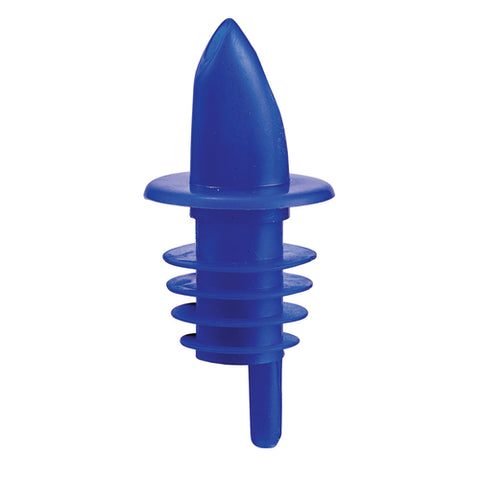 Winco PPR-2B Blue Plastic Free-Flow Pourer Spout