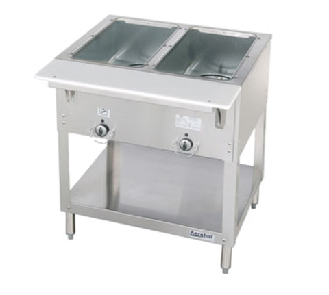 E302-120 Duke 30-3/8" 120V 2-Well Electric Hot Food Station w/ Epxosed Elements