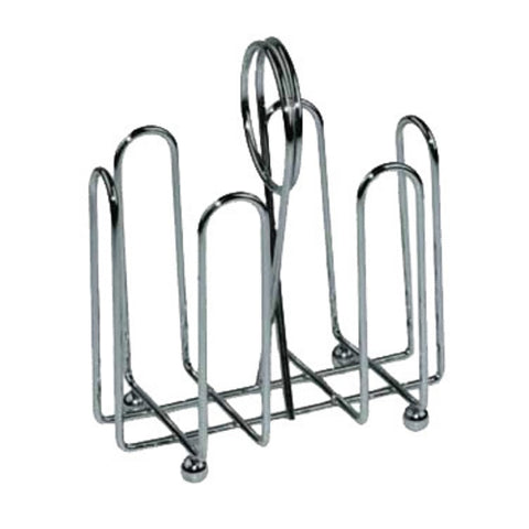 WH-2 Winco Chrome Plated Wire With Ball Feet And Center Clip - Each