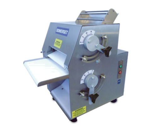 CDR-1100 Somerset  Stainless Steel Manual Dough Roller w/ 3.5" x 11" Synthetic Non-Stick Rollers