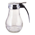 G-116 Winco 14 oz. Glass Syrup Dispenser w/ Chrome Plated Top-WINCO