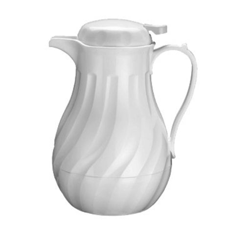 VSW-42W Winco 42 Oz. White Insulated Beverage Beverage Server-WINCO
