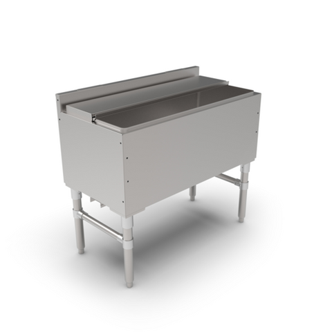 John Boos UBIB-1836-CP7-X 36" Underbar Ice Bin/Cocktail Unit with 7-Circuit Cold Plate