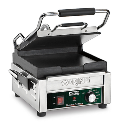 Waring WFG150 Flat Plate Panini Grill with Cast-Iron Plates