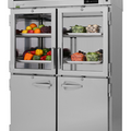 PRO-50R-GSH Turbo Air 52" 2-Section Glass/Solid Door Reach-In Refrigerator-Turbo Air