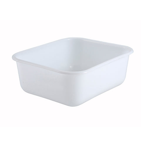 Winco PL-MB White Polypropylene Mini Bin Bus Tub