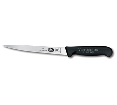 Victorinox 5.3813.18B Fibrox Filleting Knife 7 in.