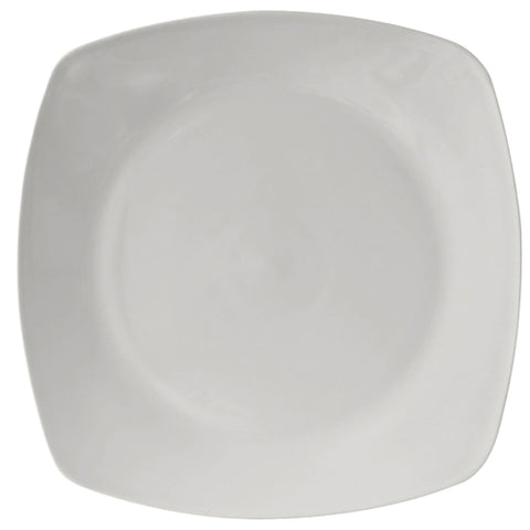 BWH-126C Tuxton DuraTux 12-3/4" White Square China Plate