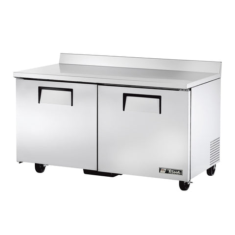 True Manufacturing TWT-60F-HC 60 3/8" Two-Door Worktop Freezer with Hydrocarbon Refrigerant
