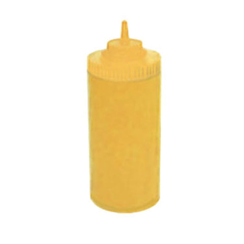 Winco PSW-32Y 32 oz Wide-Mouth Yellow Squeeze Bottle, 6-Pack