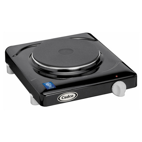 Cadco KR-1 Single Cast Iron Electric Hot Plate, 120V