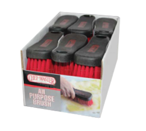 90047 Chef Master Black Plastic Flat Handle, Chef-Master™ All Purpose Brush - Each-CHEF MASTER