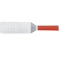 R5681 Mundial 8" x 3" Red Perforated Turner-Mundial