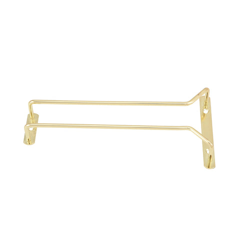 GH-10 Winco 10" Brass Plated Wire Glass Hanger