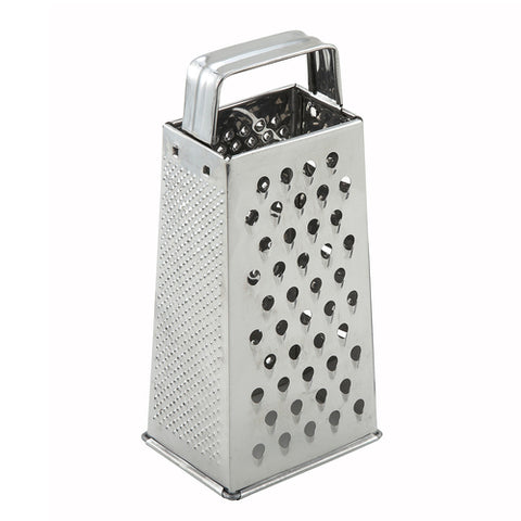 SQG-1 Winco 4" x 3" x 9" Tapered Grater w/ Handle-WINCO