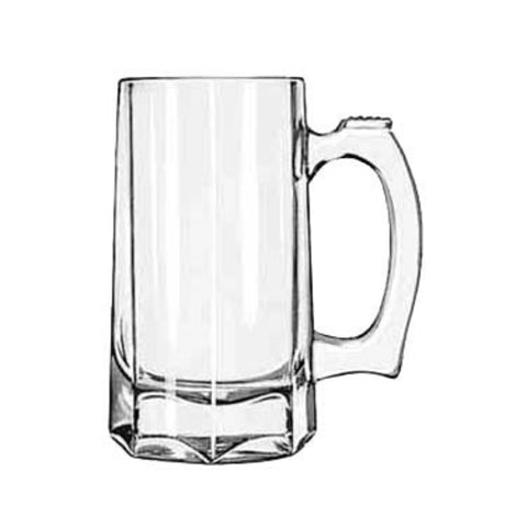 Libbey Glass 5206 - 12 oz Clear Glass Beer Mug / Stein
