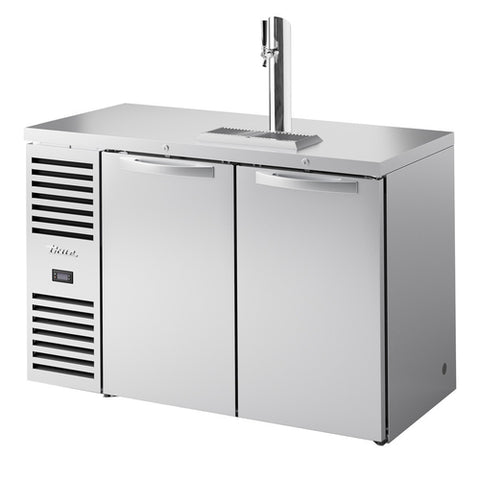 TDR52-RISZ1-L-S-SS-1 True Mfg. – Premier Bar Refrigerated Draft Bar Cooler, two-section, 52"W