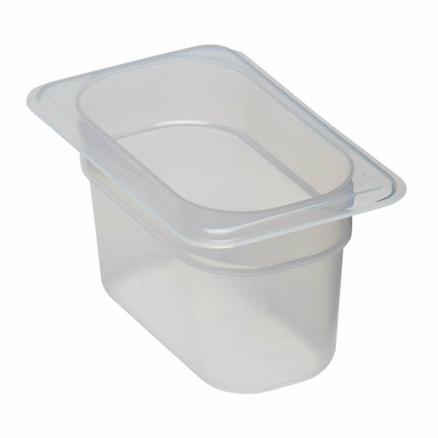 Cambro 94PP190 1/9 Size Translucent Polypropylene Food Pan - 4" Deep