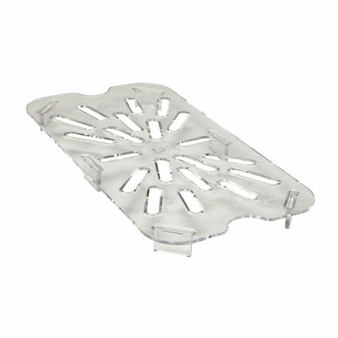Cambro 40CWD135 Camwear 1/4 Size Clear Polycarbonate Drain Shelf