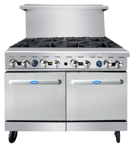 Atosa USA, Inc. AGR-8B-NG 48 in Natural Gas Commercial Range with 8 Open Burners and 2 Ovens