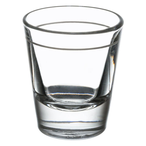 Libbey Glass 5120/A0007 1.5 oz. Whiskey Shot Glass with 1 oz. Pour Line