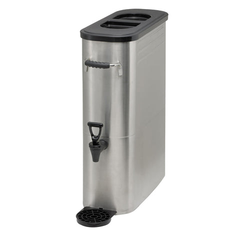 Winco SSBD-3 Slim Stainless Steel Iced Tea Dispenser, 3 Gallon