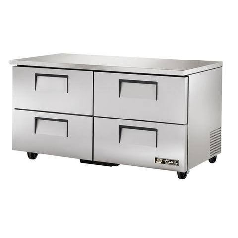 True Manufacturing TUC-60D-4-HC 60" Two-Section Undercounter Refrigerator with 4 Drawers