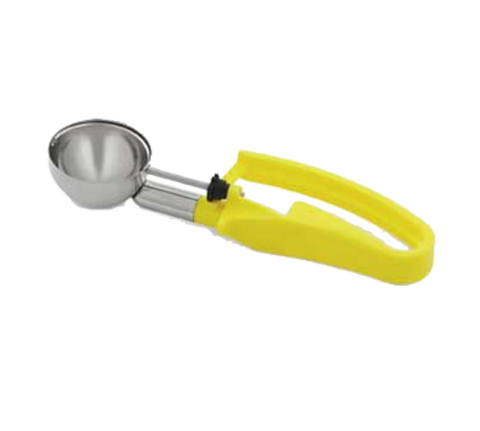 Vollrath 47396 #20 Yellow Squeeze Handle Disher - 1.8 oz.