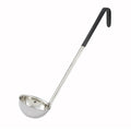 LDC-6 Winco 6 Oz. Stainless Steel Ladle w/ Black Handle-WINCO