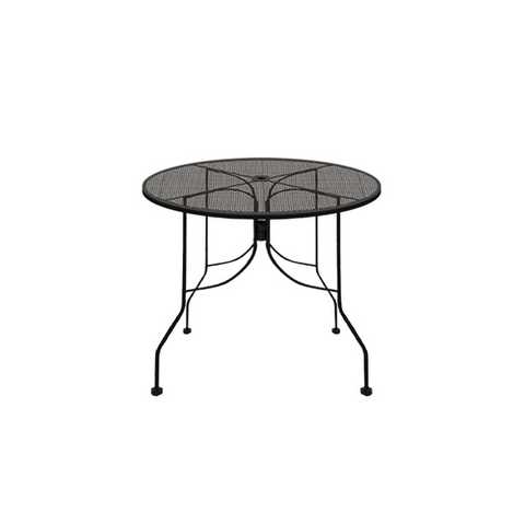 Oak Street Manufacturing OD30R-STD 30" Round Punched Steel Mesh Outdoor Restaurant Table