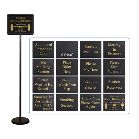 Winco HTS-60K 60" Hostess Sign Set