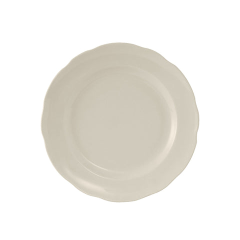 TSC-006 Tuxton Shell 6-3/8" Eggshell Scalloped Edge China Plate